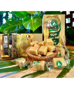 Kẹo Dừa Sáp Cocofarm vị Gừng ít đường 300g