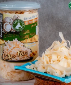 Dừa sấy lạnh cao cấp vị vani Cocofarm hũ 200g