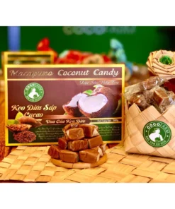 Kẹo Dừa Sáp Cocofarm vị Cacao hộp 500gram