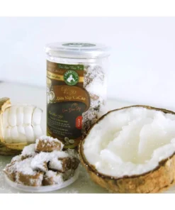 Kẹo Dừa Sáp phủ cơm dừa sấy vị Cacao 400g cocofarm