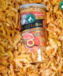 Dừa sấy giòn cao cấp Cocofarm vị Gấc