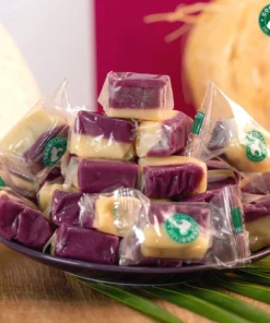 Kẹo dừa Không Đường vị Khoai Môn Cocofarm - Sugar-free coconut candy
