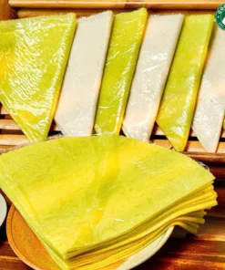 Bánh phồng sữa Dừa khoai mì Thượng hạng Cocofarm - bánh tráng sữa Bến Tre nước cốt dừa thơm ngon 3 vị