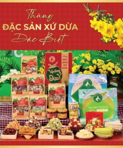 THÙNG ĐẶC SẢN XỨ DỪA ĐÃI TẾT COCOFARM 2025